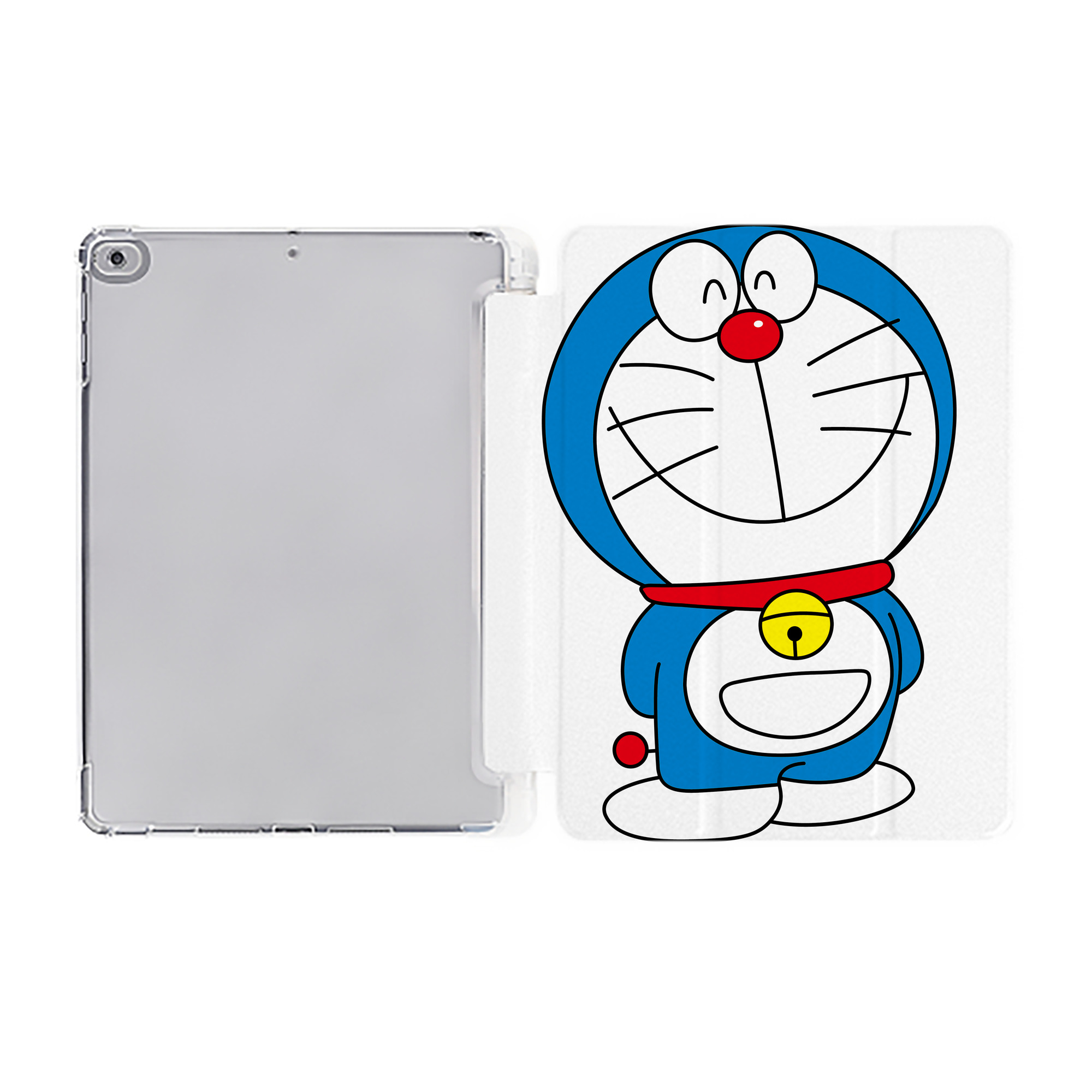 （画像用） ドラえもん Doraemon IPad ケース ペン収納付き 三つ折りスタンド PUレザー×シリコン 対応機種9.5/10.5/10.9インチ